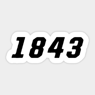 1843 Sticker